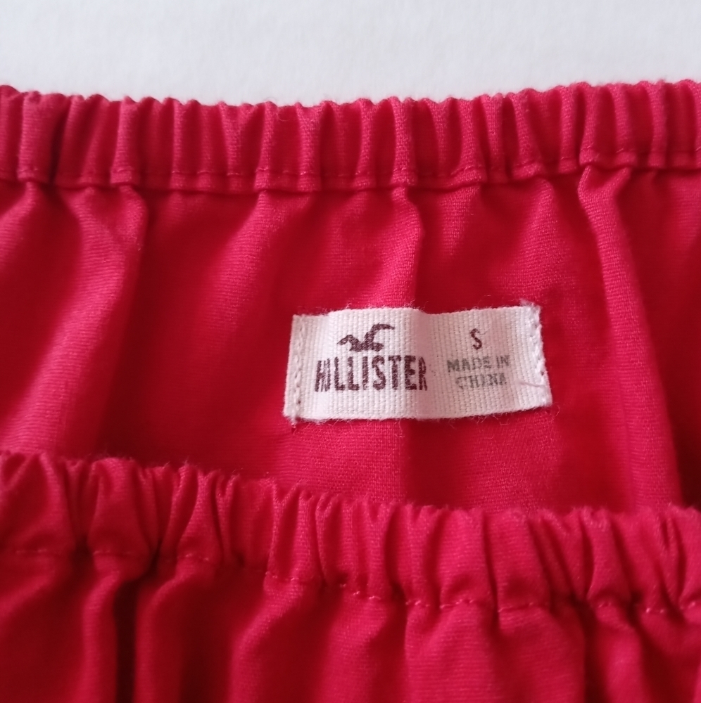 Hollister Red Crop Top. Size S - Picture 7 of 10